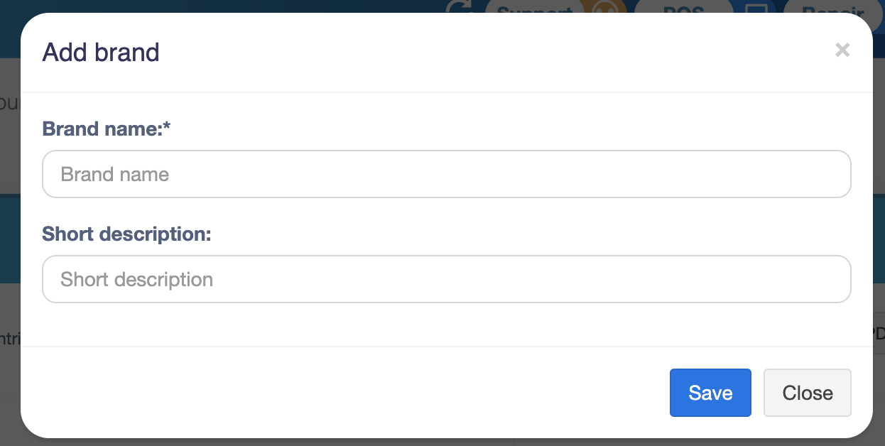 Add Brand Screenshot