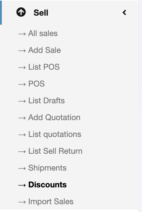 Add Discount Navigation