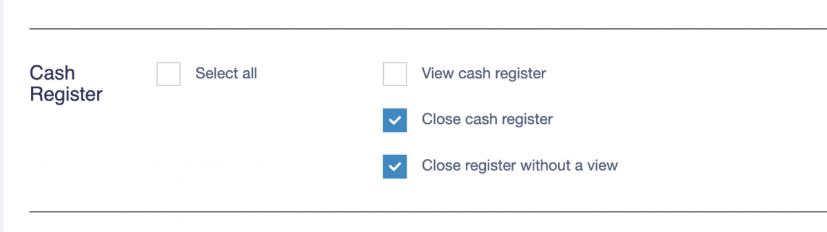 Enable permission under user role