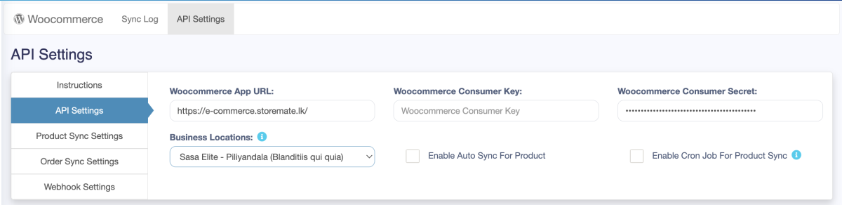 WooCommerce API Key Setup