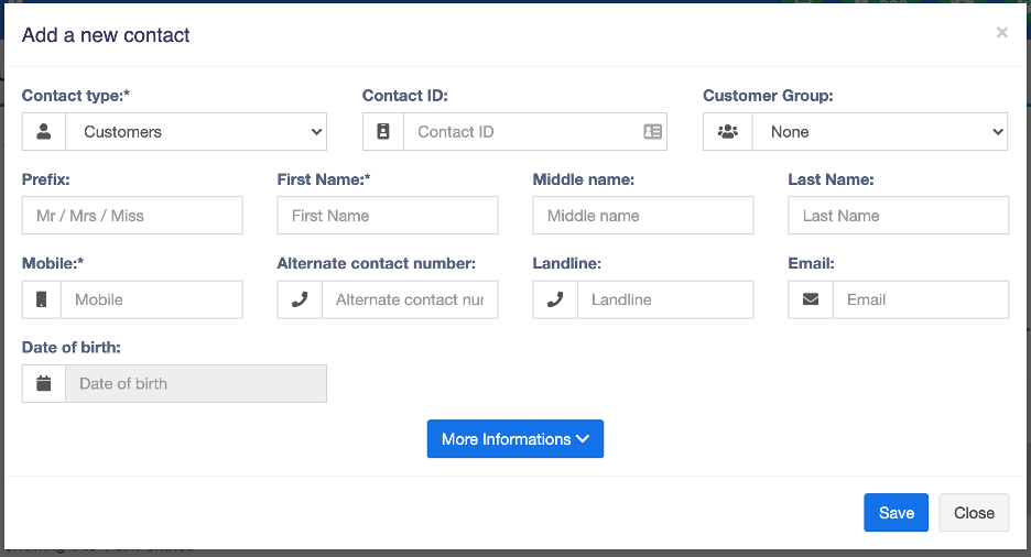 Add New Contact