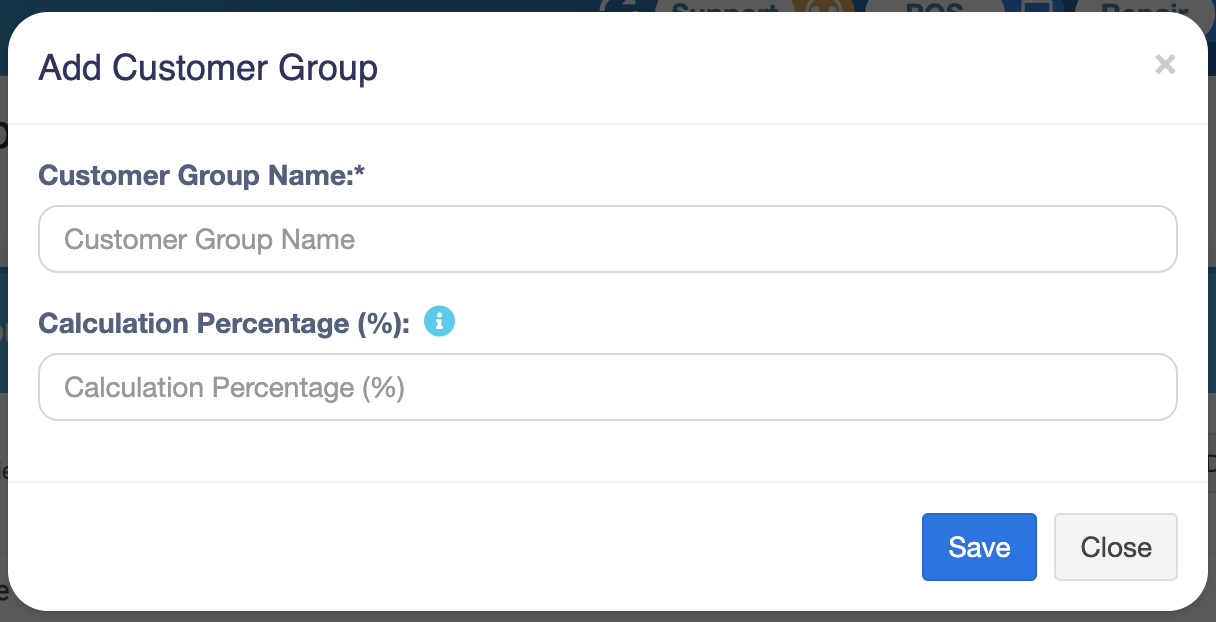 Customer Groups Add