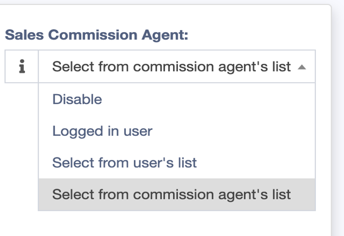 Commission Agent Types