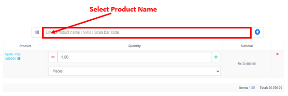 Enter Product Details