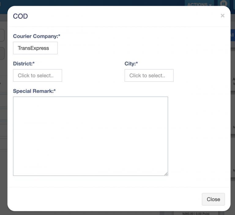 Courier Company Selection