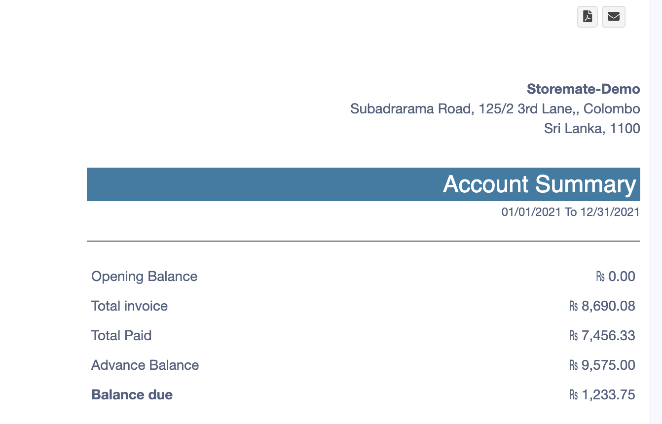 Finalize Payment and View Advance Amount