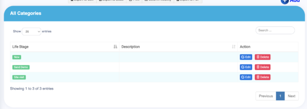 Contact Login Interface