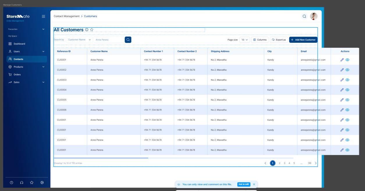 Expanded List View