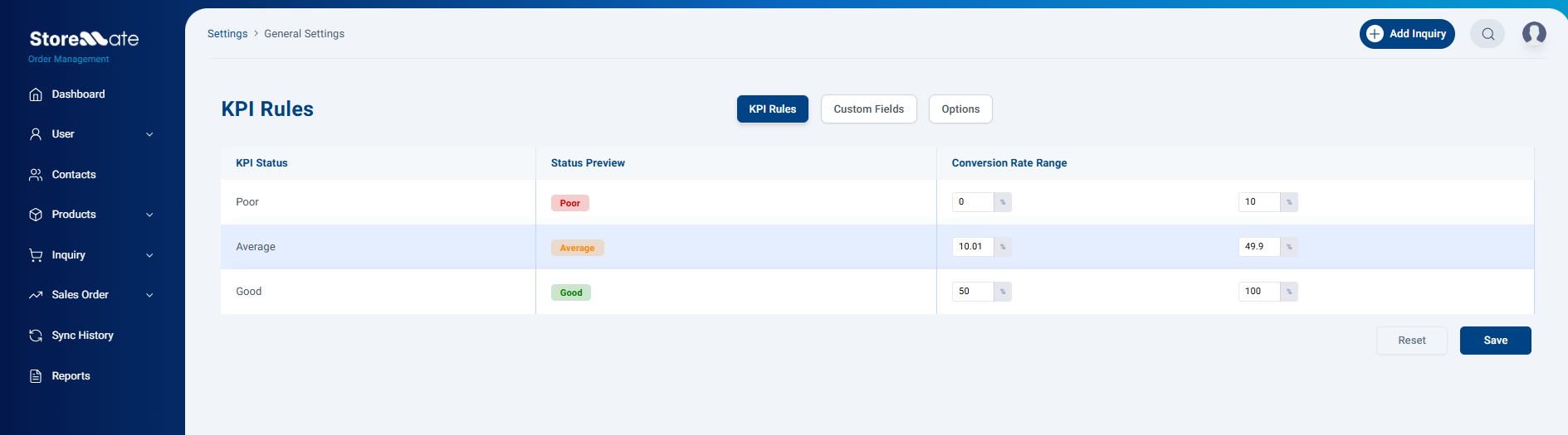 KPI Rules Configuration